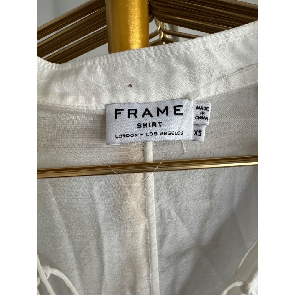 Frame elevated tshirt dress with double pockets and waist tie - Picture 2 of 9
